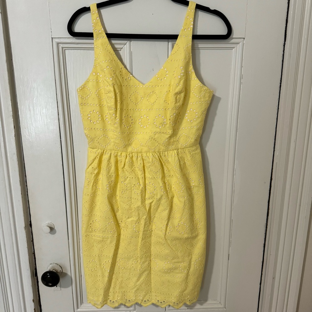Vineyard Vines yellow eyelet sundress